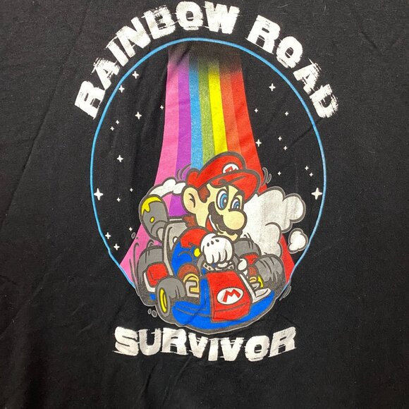 Nintendo Mario Kart Rainbow Road T-Shirt XL - Picture 2 of 4